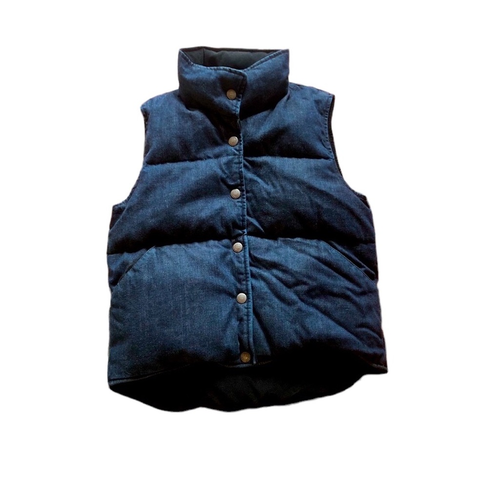 AG Reversible Denim and Black Corduroy Vest - Picture 1 of 10